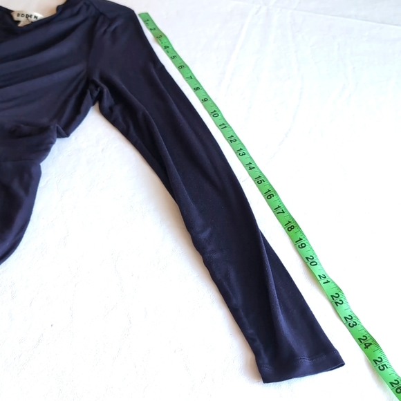 Boden Deep Blue Thea Long Sleeved Knit Jersey Midi Dress Women's Size 8 - Picture 7 of 10